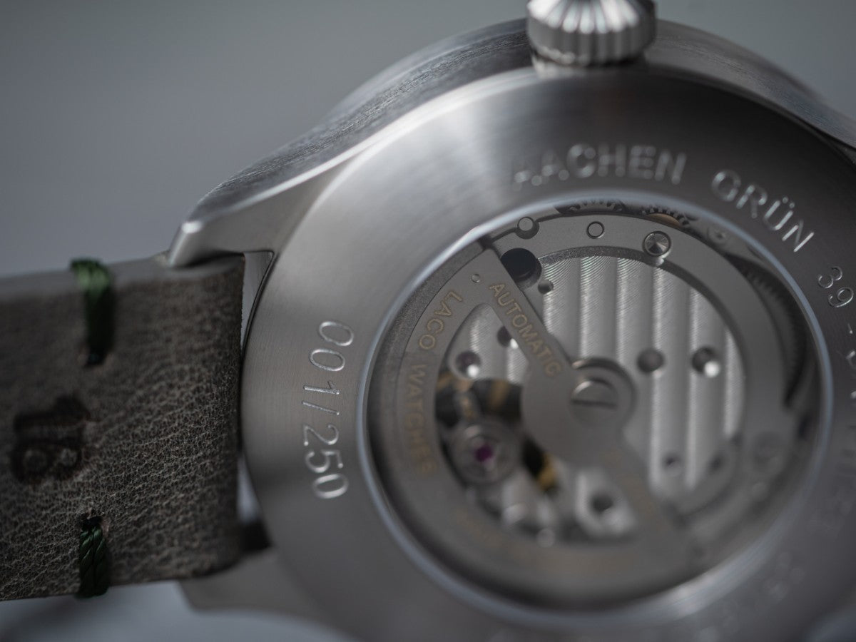 LACO PILOT WATCH BASIC AACHEN GRUN 39MM AUTOMATIC