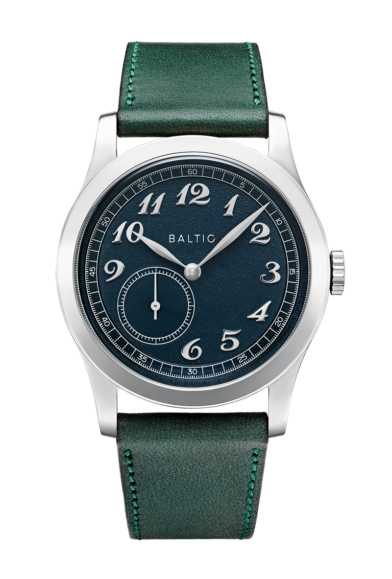 BALTIC MR01 BLUE (STITCHED GREEN) - Red Army Watches 