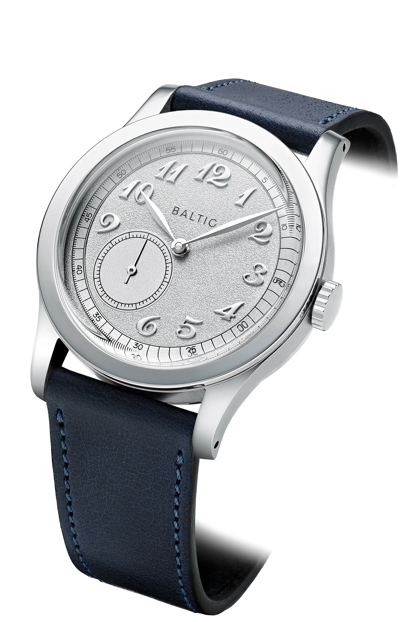 BALTIC MR CLASSIC SILVER (STITCHED NAVY BLUE) - Red Army Watches 