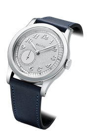 BALTIC MR CLASSIC SILVER (STITCHED NAVY BLUE) - Red Army Watches 
