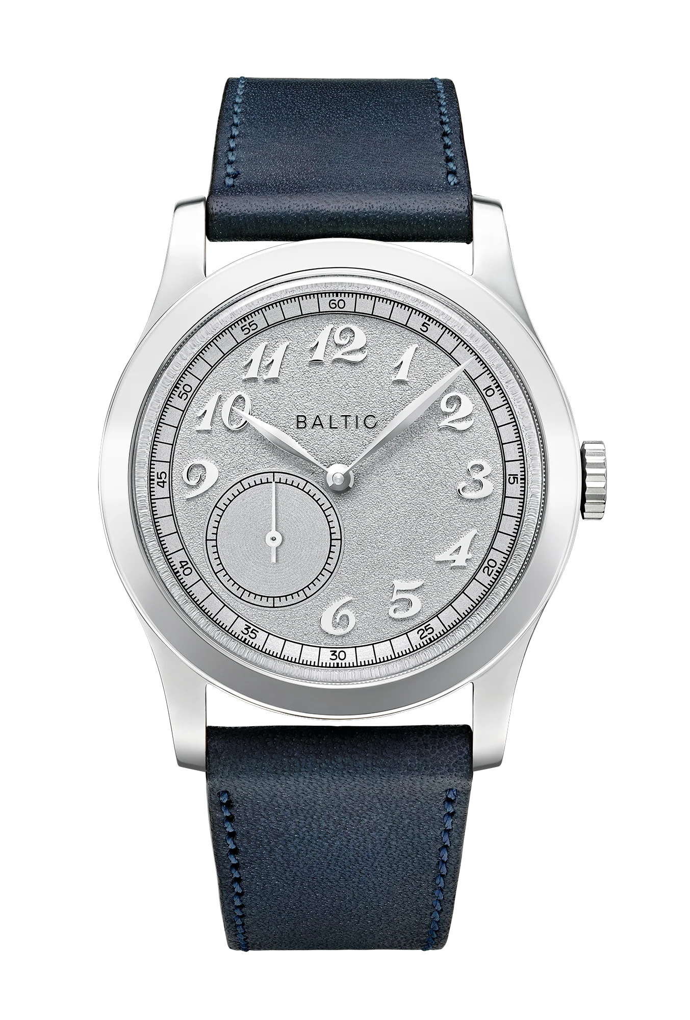 BALTIC MR CLASSIC SILVER (STITCHED NAVY BLUE) - Red Army Watches 