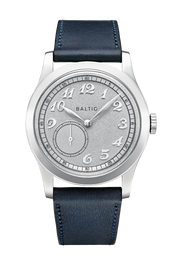 BALTIC MR CLASSIC SILVER (STITCHED NAVY BLUE) - Red Army Watches 