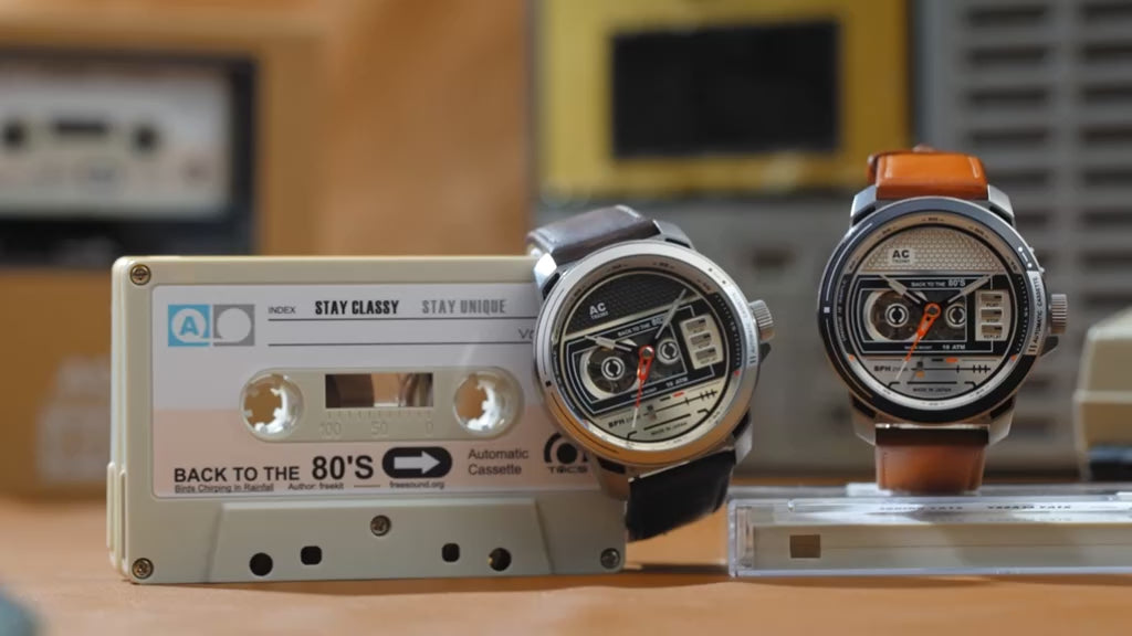 TACS CASSETTE WATCH - CHROME (TS2303A)