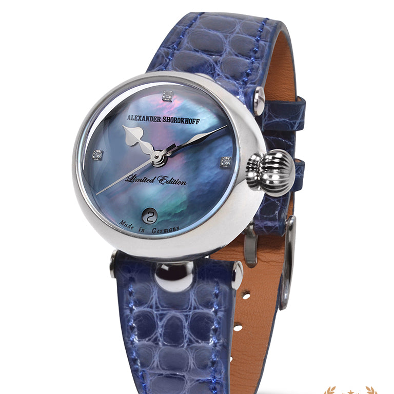 ALEXANDER SHOROKHOFF Shar Blue MOP - Red Army Watches 