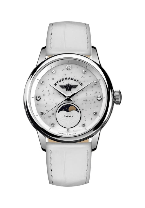 STURMANSKIE GALAXY MOP WHITE 9231/5361195 SS - Red Army Watches 