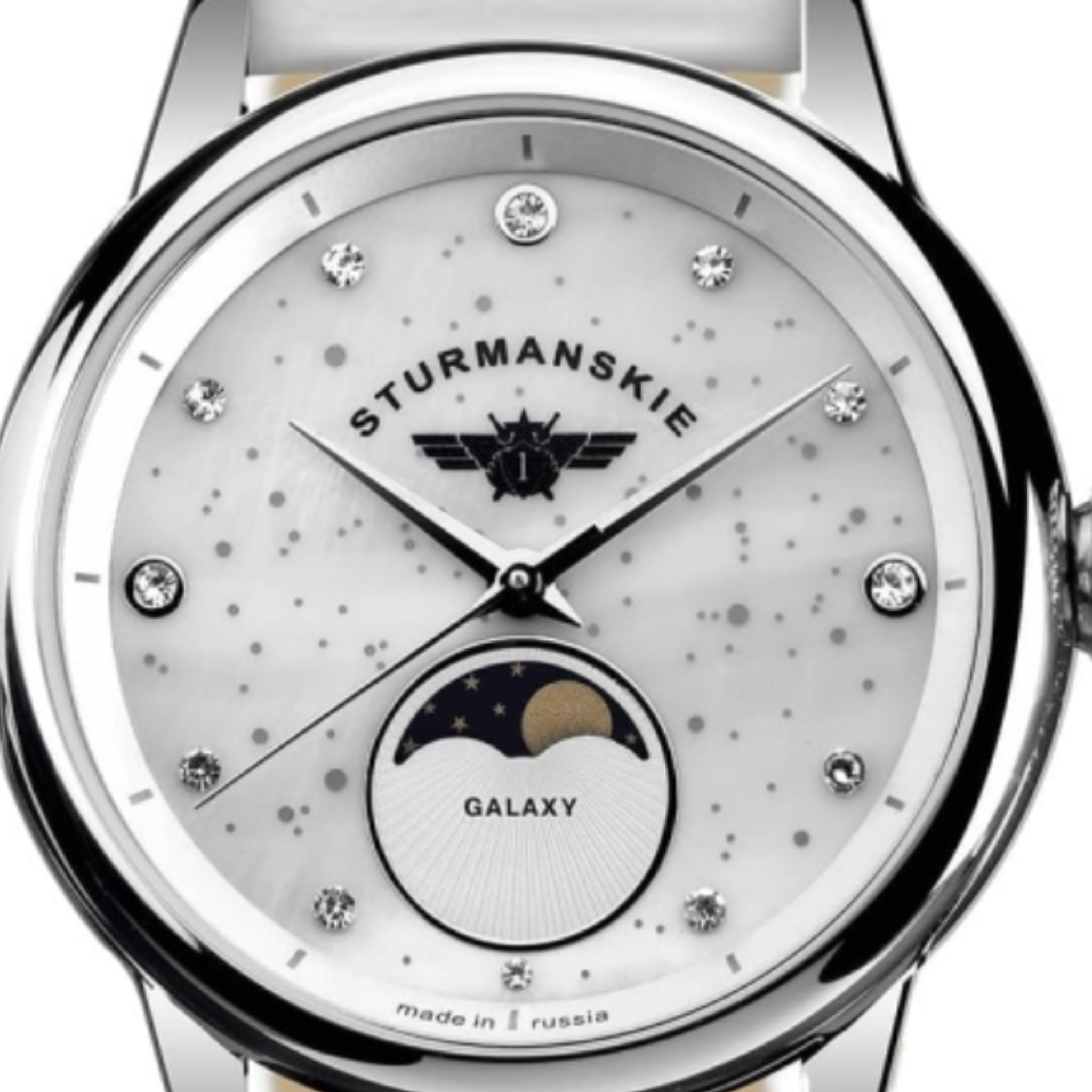 STURMANSKIE GALAXY WHITE WOMEN'S WATCH SS - Red Army Watches 