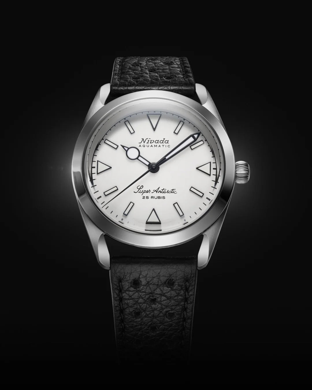 NIVADA GRENCHEN SUPER ANTARCTIC WHITE LUMINOUS 38MM - Red Army Watches 