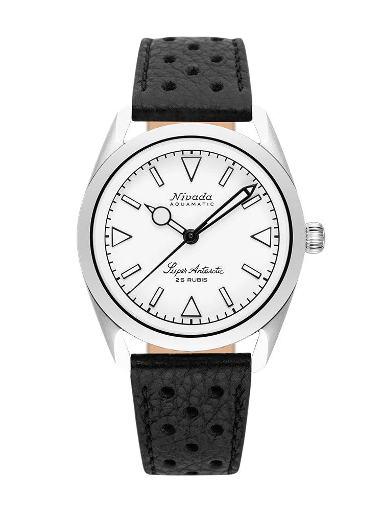 NIVADA GRENCHEN SUPER ANTARCTIC WHITE LUMINOUS 38MM - Red Army Watches 