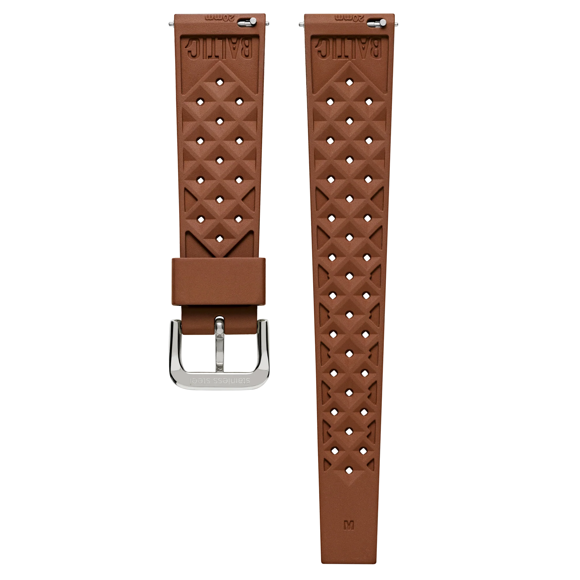 BALTIC Rubber FKM strap Brown - Red Army Watches 