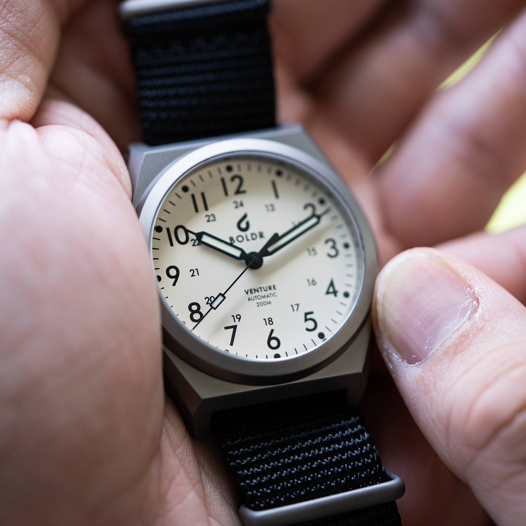 BOLDR Venture Ivory White - Red Army Watches 