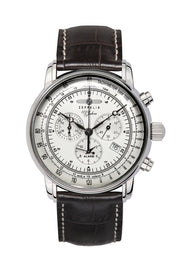 ZEPPELIN 100 JAHRE CHRONO SILVER QUARTZ 7680-1 - Red Army Watches 