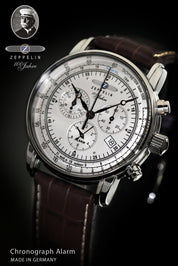 ZEPPELIN 100 JAHRE CHRONO SILVER QUARTZ 7680-1 - Red Army Watches 