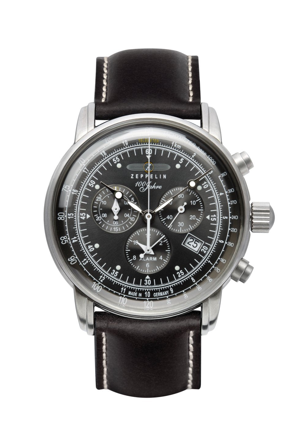 ZEPPELIN 100 JAHRE CHRONO BLACK DIAL QUARTZ 7680-2