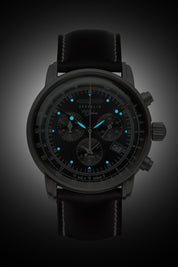 ZEPPELIN 100 JAHRE CHRONO BLACK DIAL QUARTZ 7680-2