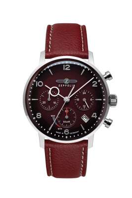 ZEPPELIN MEN'S SOLAR CHRONOGRAPH 8086-2 - Red Army Watches 