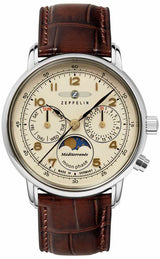 ZEPPELIN QUARTZ WATCH CHRONOGRAPH MEDITERANEE 9637-5