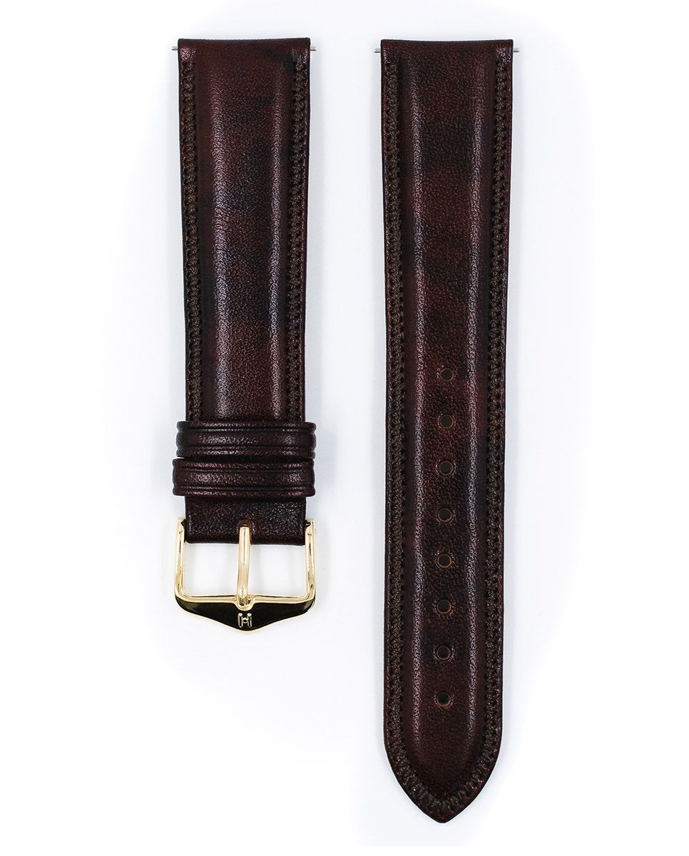 HIRSCH ASCOT BROWN SHINY | WITH QUICK RELEASE 01575X10 - Red Army Watches 