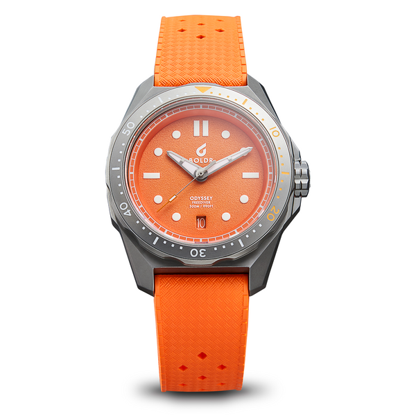 BOLDR Odyssey Freediver Citrus Orange - Red Army Watches 