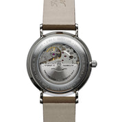 BAUHAUS AUTOMATIC MEN'S WATCH WITH DAY OF THE WEEK DISPLAY AND LEATHER STRAP - Red Army Watches 