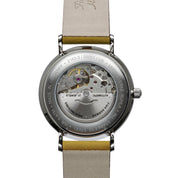 BAUHAUS AUTOMATIC MEN'S WATCH WITH DAY OF THE WEEK DISPLAY AND LEATHER STRAP - Red Army Watches 