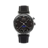 IRON ANNIE MEN'S QUARTZ WATCH WITH MOON PHASE AND LEATHER STRAP