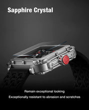 CIGA Design X-Series Stainless Steel Silver Mechanical Skeleton Watch - Red Army Watches 