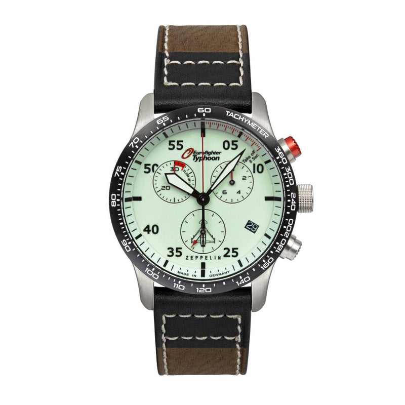 ZEPPELIN MEN'S QUARTZ CHRONOGRAPH WITH LEATHER STRAP - Red Army Watches 