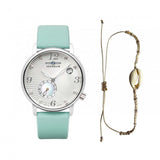 ZEPPELIN LUNA WHITE DIAL SMALL SECOND AND DATE QUARTZ SET WITH BRACELET 7631-1