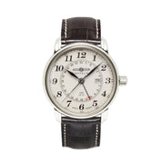 ZEPPELIN MEN'S QUARTZ WATCH WITH DUAL TIME AND LEATHER STRAP - Red Army Watches 