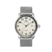 ZEPPELIN MEN'S AUTOMATIC WATCH WITH DATE AND METAL STRAP - Red Army Watches 
