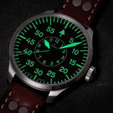 LACO PILOT WATCHES BASIC AACHEN 42 MM AUTOMATIC - Red Army Watches 