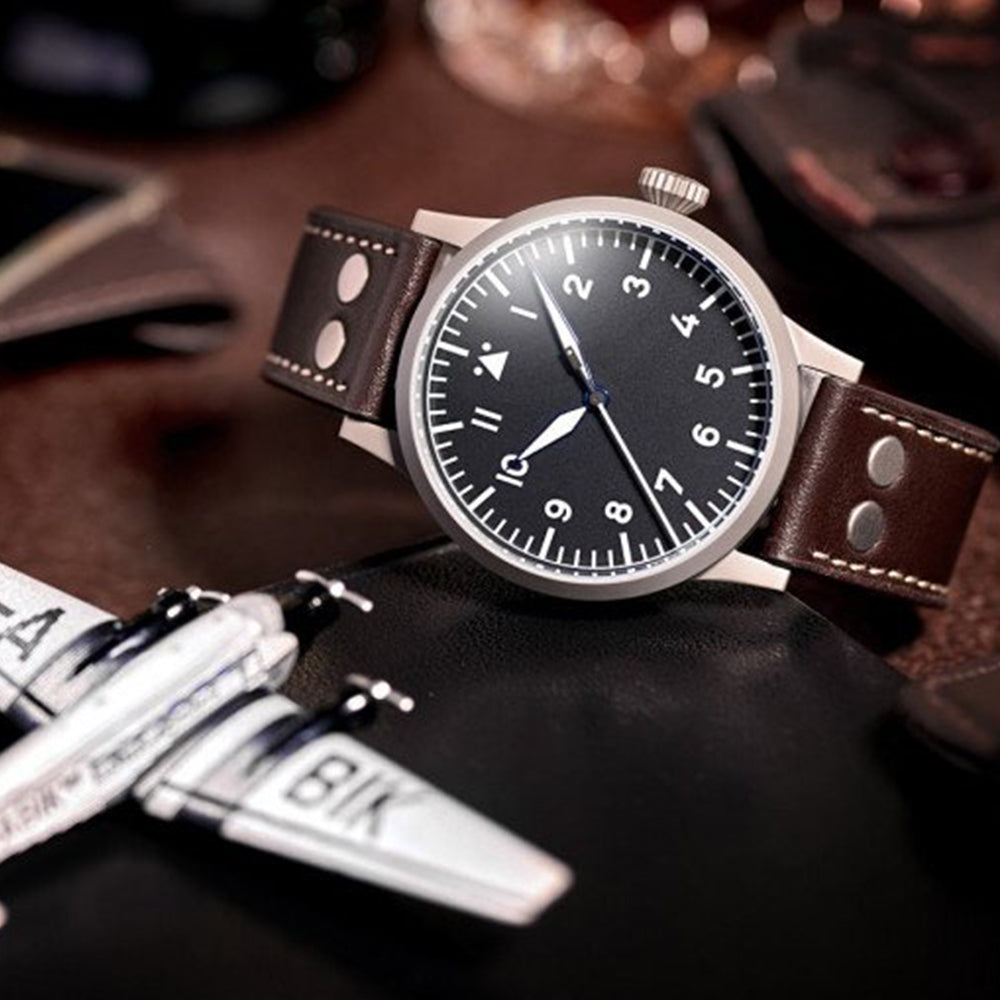 LACO PILOT WATCH ORIGINAL MÜNSTER 42 MM AUTOMATIC - Red Army Watches 