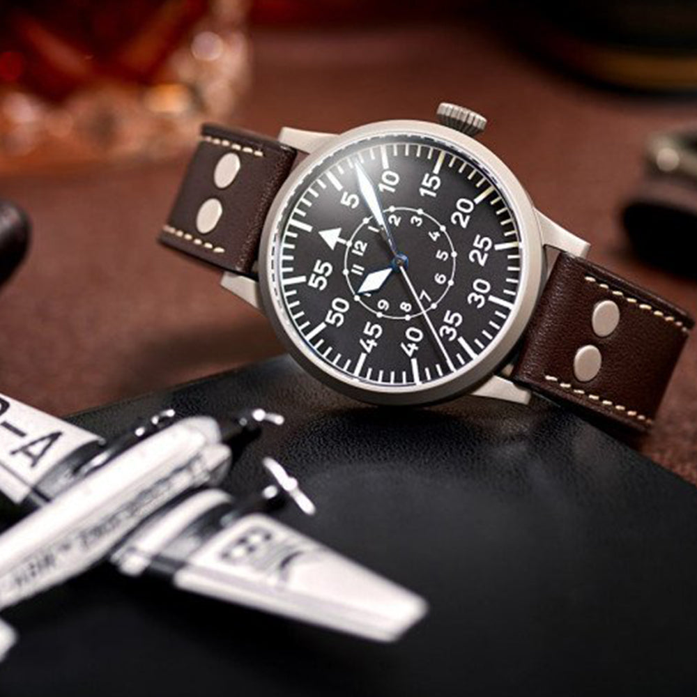 LACO PILOT WATCH ORIGINAL PADERBORN 42 MM AUTOMATIC - Red Army Watches 