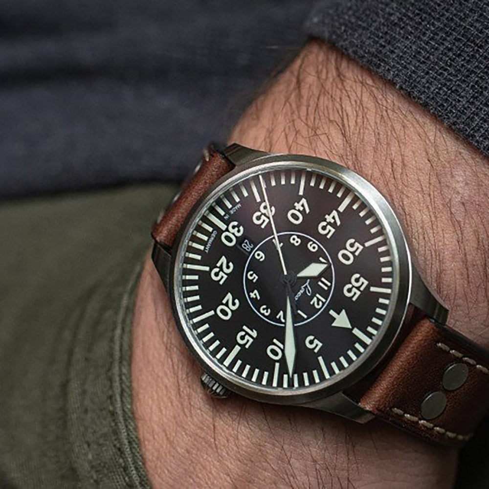 LACO PILOT WATCHES BASIC ZÜRICH 2 D 40 MM QUARTZ - Red Army Watches 