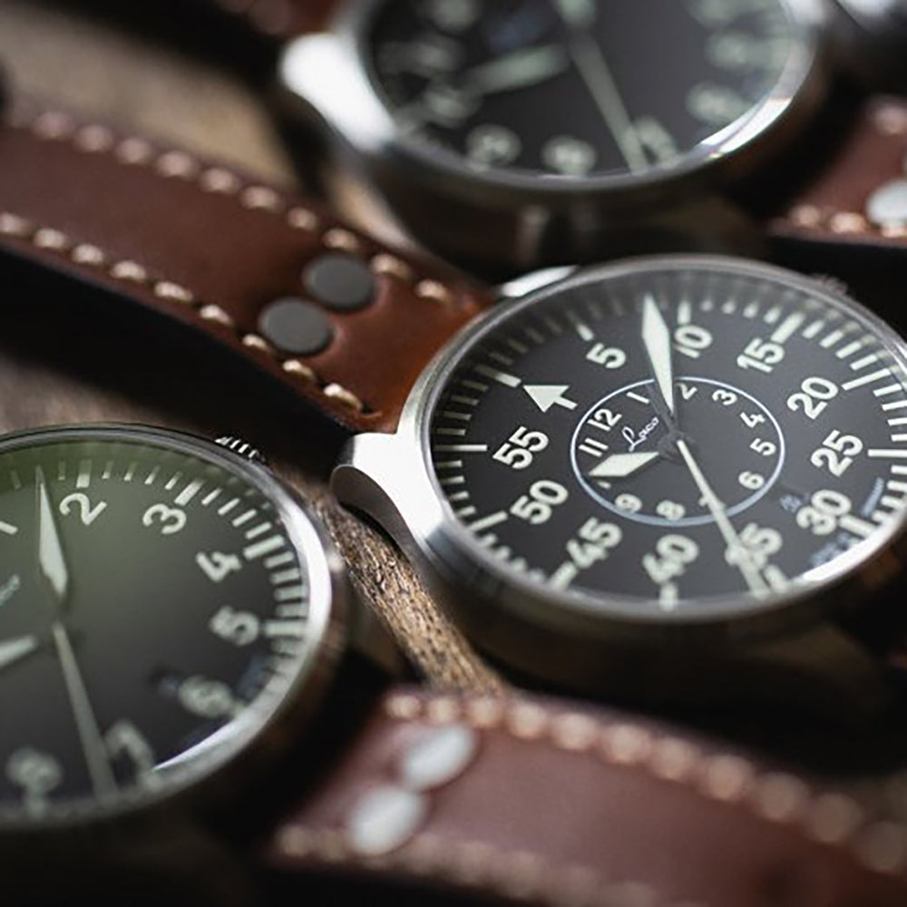 LACO PILOT WATCHES BASIC ZÜRICH 2 D 40 MM QUARTZ - Red Army Watches 