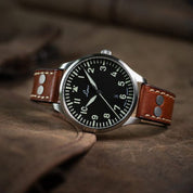 LACO PILOT WATCHES BASIC GENF 2 D 40 MM QUARTZ - Red Army Watches 