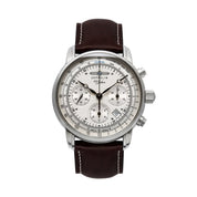 ZEPPELIN MEN'S AUTOMATIC CHRONOGRAPH WITH LEATHER STRAP - Red Army Watches 