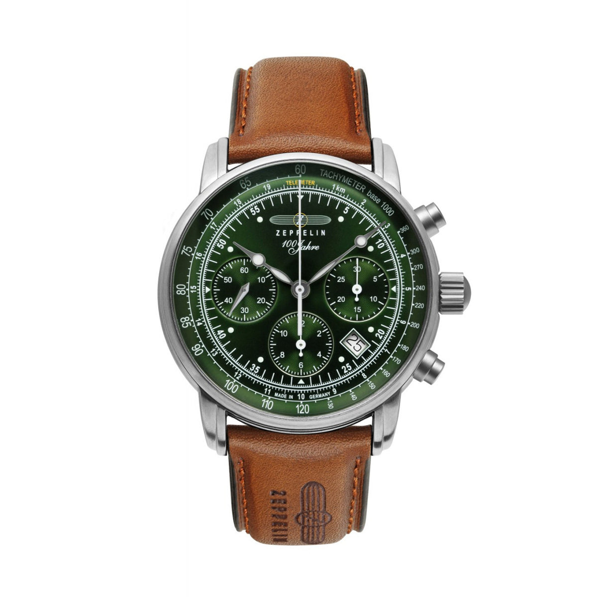 ZEPPELIN MEN'S AUTOMATIC CHRONOGRAPH WITH LEATHER STRAP - Red Army Watches 