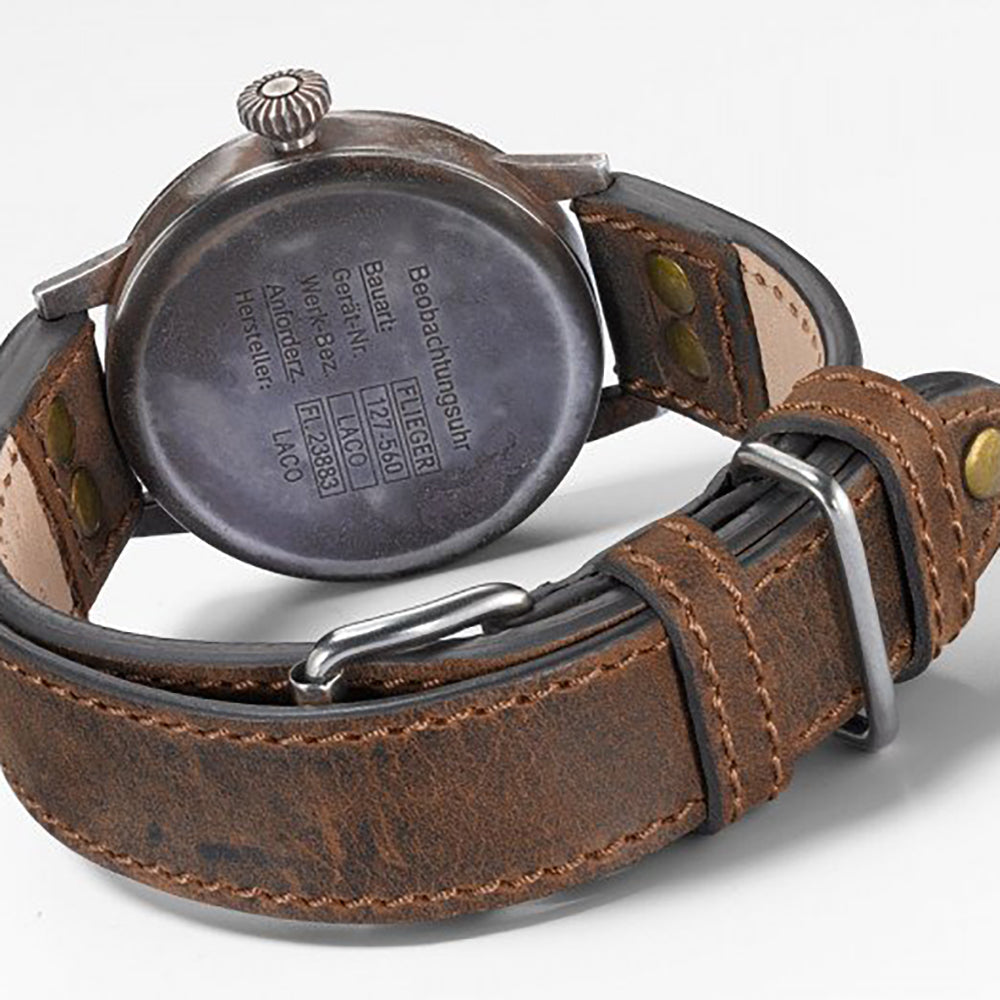 LACO PILOT WATCH ORIGINAL SAARBRÜCKEN ERBSTÜCK 45 MM AUTOMATIC - Red Army Watches 