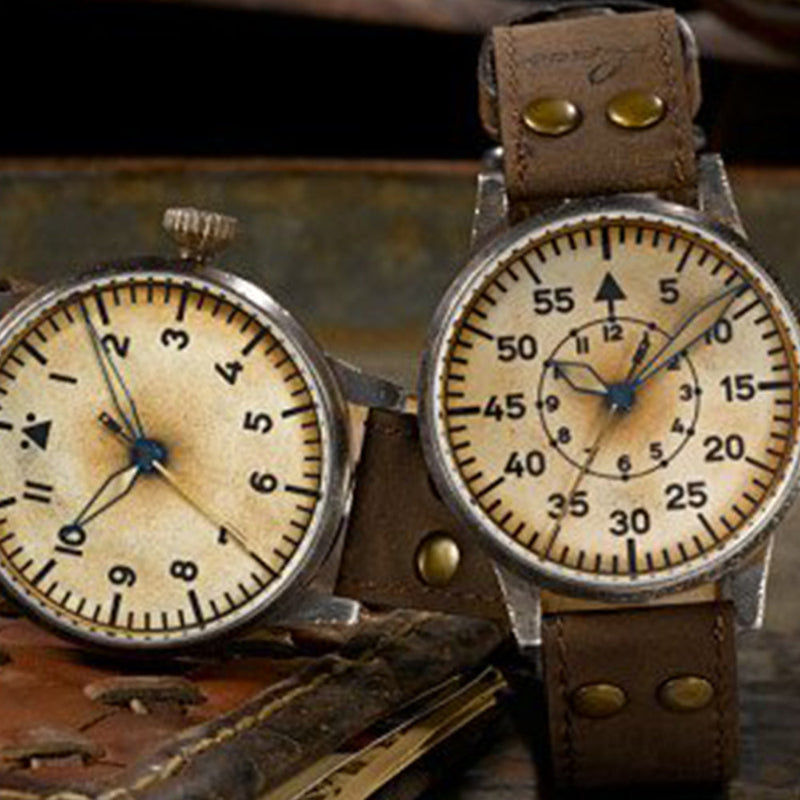 LACO PILOT WATCH ORIGINAL FLORENZ ERBSTÜCK 42 MM HANDWINDING - Red Army Watches 