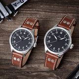 LACO PILOT WATCHES BASIC AUGSBURG 39 MM AUTOMATIC - Red Army Watches 