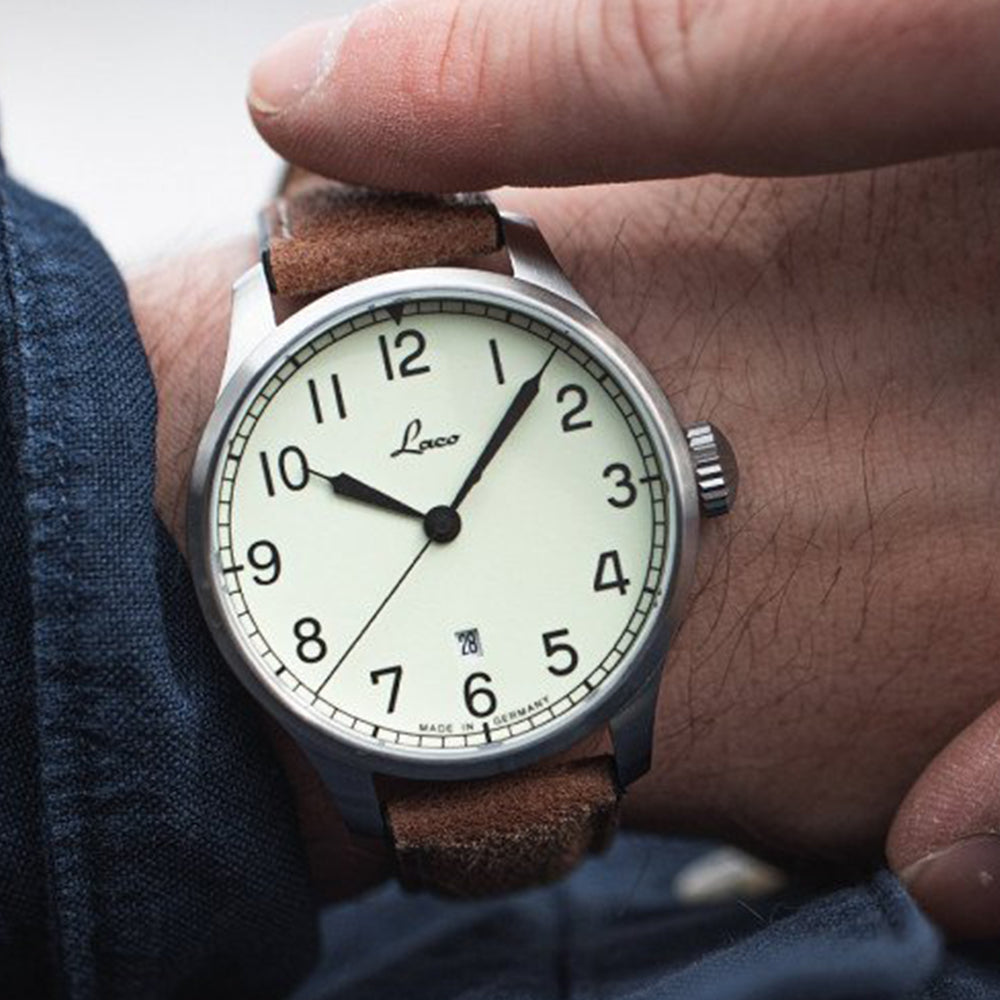 LACO NAVY WATCHES VALENCIA 39 MM AUTOMATIC - Red Army Watches 