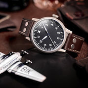 LACO PILOT WATCH ORIGINAL HEIDELBERG 39 MM AUTOMATIC - Red Army Watches 