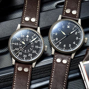 LACO PILOT WATCH ORIGINAL HEIDELBERG 39 MM AUTOMATIC - Red Army Watches 