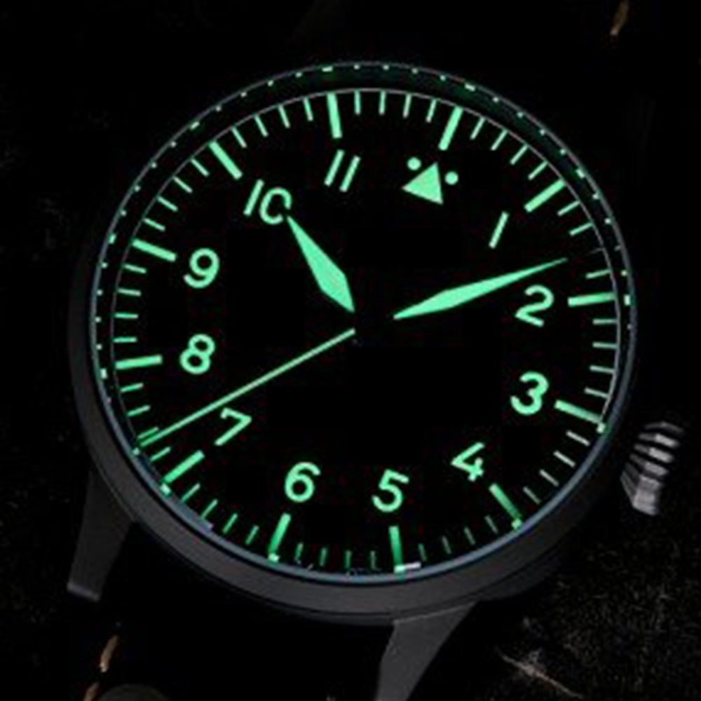 LACO PILOT WATCH ORIGINAL HEIDELBERG 39 MM AUTOMATIC - Red Army Watches 