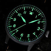 LACO PILOT WATCH ORIGINAL HEIDELBERG 39 MM AUTOMATIC - Red Army Watches 