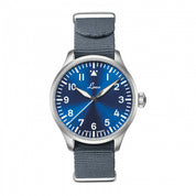 LACO PILOT WATCHES BASIC AUGSBURG BLAUE STUNDE 39 MM AUTOMATIC - Red Army Watches 
