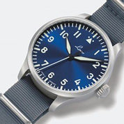 LACO PILOT WATCHES BASIC AUGSBURG BLAUE STUNDE 39 MM AUTOMATIC - Red Army Watches 