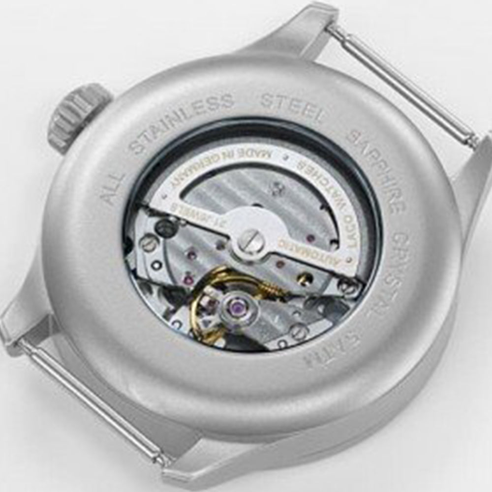 LACO PILOT WATCHES BASIC AUGSBURG BLAUE STUNDE 39 MM AUTOMATIC - Red Army Watches 