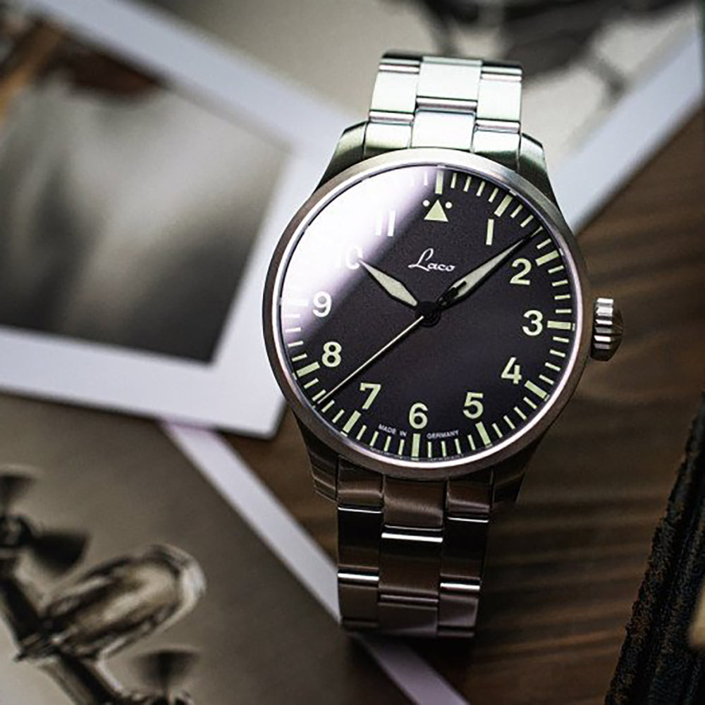 LACO PILOT WATCHES BASIC AUGSBURG MB 39 MM AUTOMATIC - Red Army Watches 